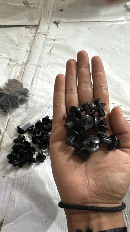 🔥 LAST DAY 49% OFF – 100-pack universal screw clamps – Suitable for car fenders, door panels, C05 C20 C32 B01 D02 A16 car parts.