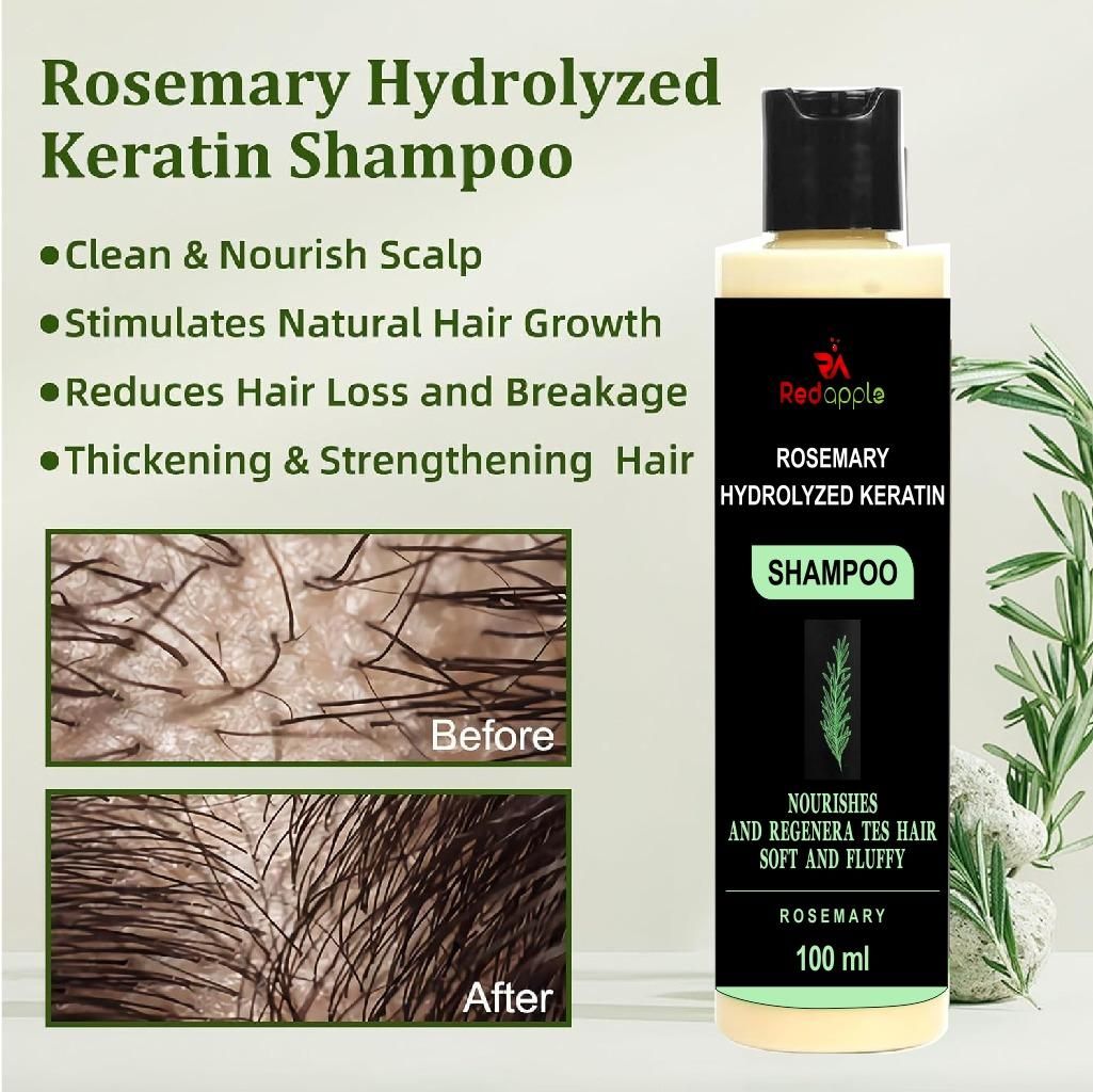 rosemary hydrolyzed keratin shampoo 200 ml pack of 2