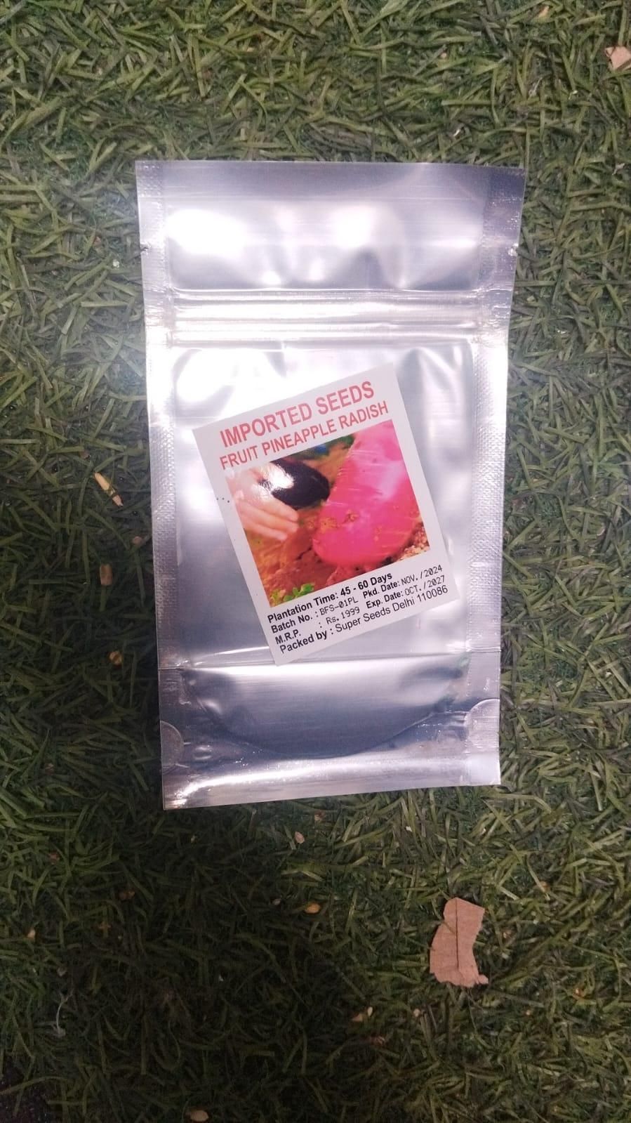 pineapple fruit radish seeds