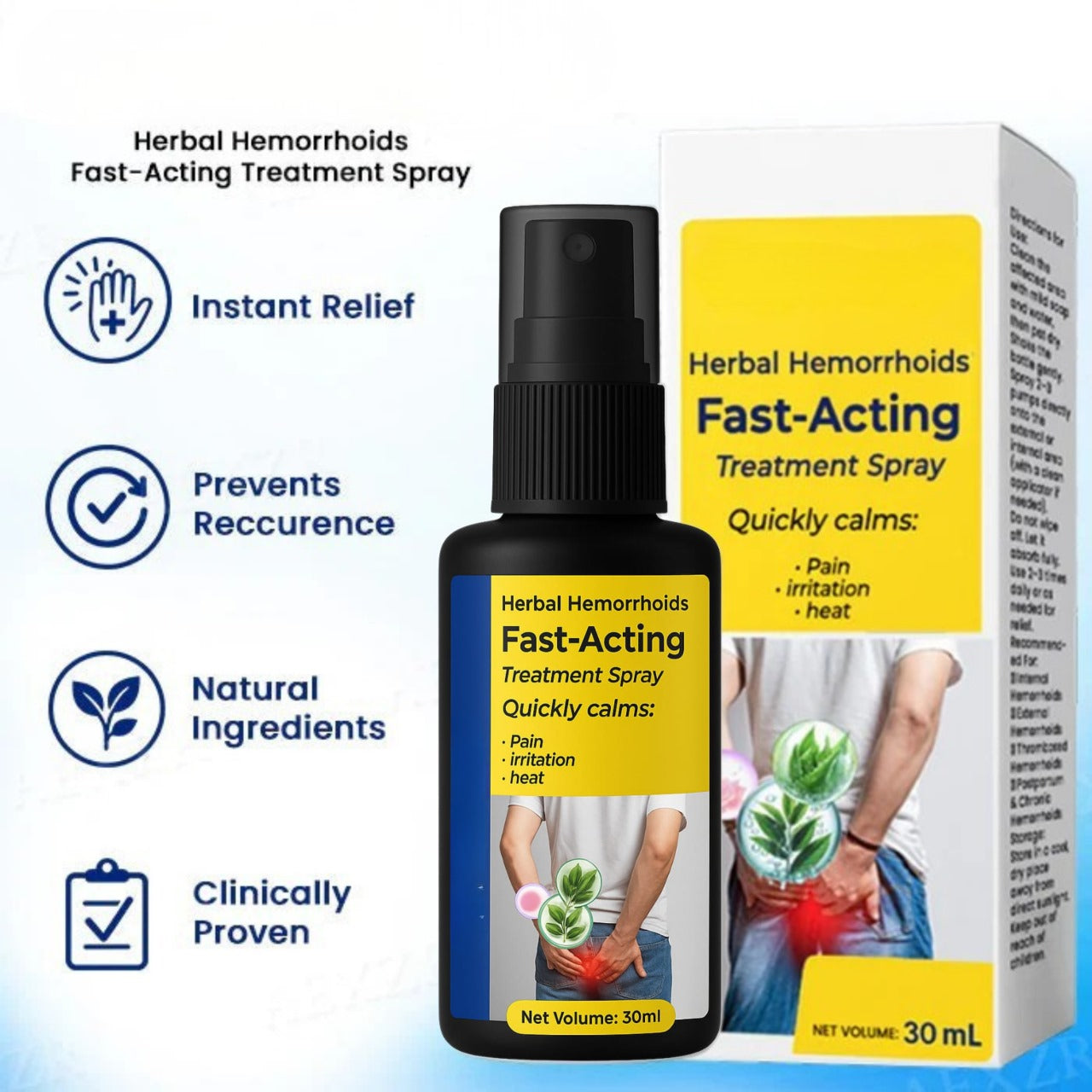 🔥hot sale 50% off 🌿herbal hemorrhoids fast-acting treatment spray - 7 days to a happy , pain-free 🔥 buy 1 get 1 free! 🔥