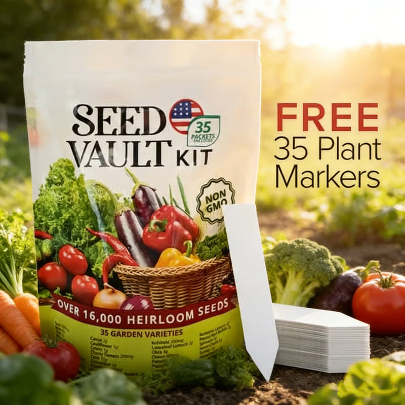 🔥last day🚰vegetable seeds vault kit | 35 variety pack 16,000+ seeds total