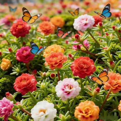 🌸Mixed Color Rainbow Rose Seeds – 🌿Perennial Flower Seeds / Large Flowers / Easy to Grow🌸🔥