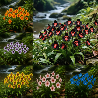 🌱🌺Rare Monkey Face Orchid Tubers⚜️ 🐵🐵 Free Organic Pot Mix 100 Grams🌱🌺