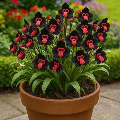 🌱🌺Rare Monkey Face Orchid Tubers⚜️ 🐵🐵 Free Organic Pot Mix 100 Grams🌱🌺