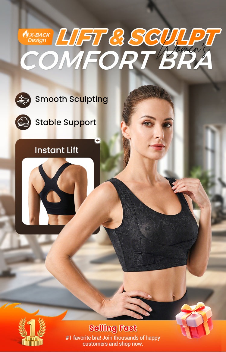 all-day comfort meets perfect shape! criss-cross lift & sculpt bra 50% off👚⚡️ | pack of 3