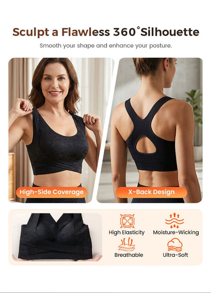 All-Day Comfort Meets Perfect Shape! Criss-Cross Lift & Sculpt Bra 50% OFF👚⚡️ | Pack Of 3