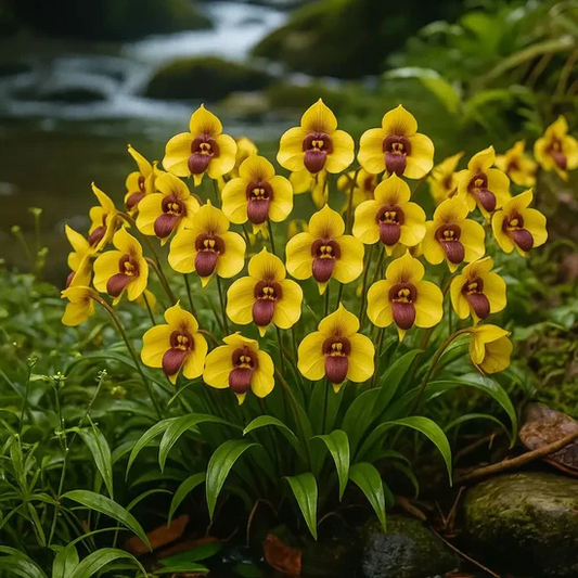 🌱🌺Rare Monkey Face Orchid Tubers⚜️ 🐵🐵 Free Organic Pot Mix 100 Grams🌱🌺