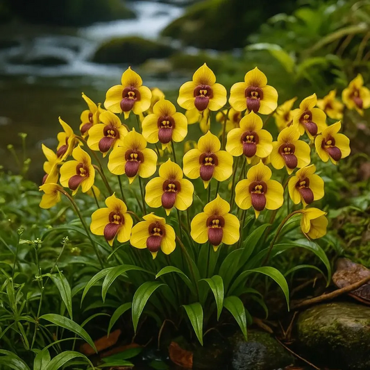 🌱🌺Rare Monkey Face Orchid Tubers⚜️ 🐵🐵 Free Organic Pot Mix 100 Grams🌱🌺