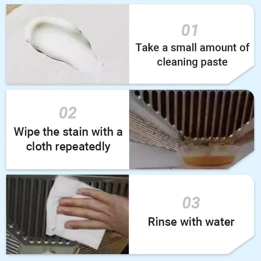 🔥 BUY 1 GET 1 FREE! 🔥 Multi-Purpose Laundry Stain Remover Cream - Erases Tough Stains like Grease, Wine, Ink without Damaging Fabrics 👕✨