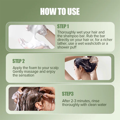 🔥Last day special, 50% off🔥Natural Shampoo Bar For Strengthening Hair🔥 BUY 2 GET 2 FREE! 🔥